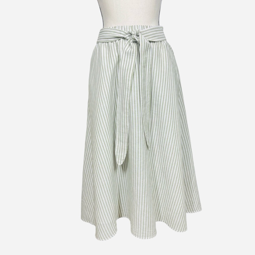 Talbots Striped A-Line Skirt